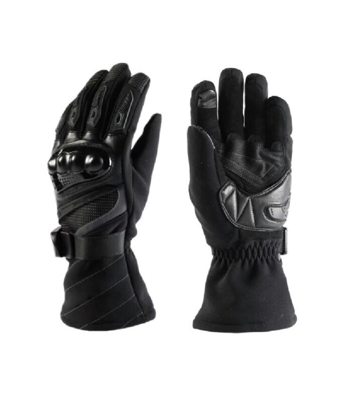 Armored Black Motorcycle Gloves | Motorbike Glove | 200.15