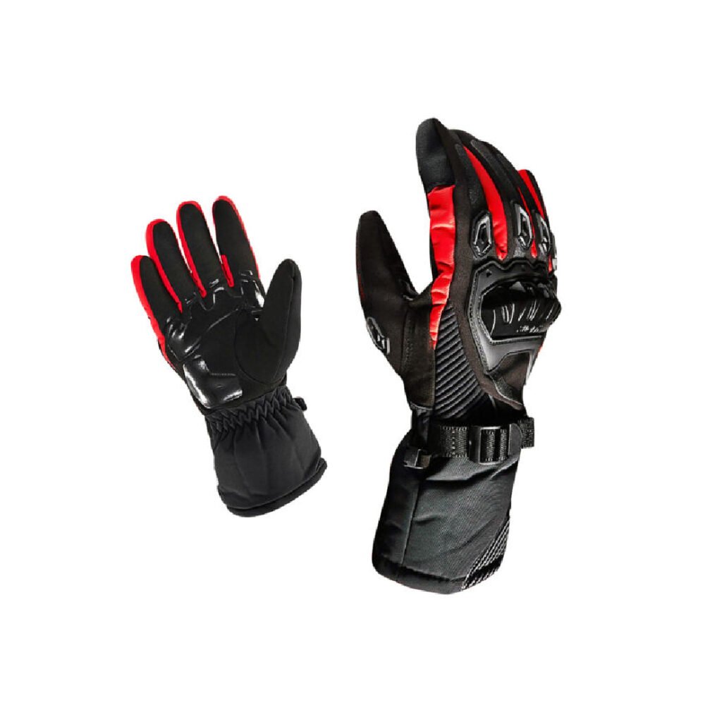 Red & Black Armored Motorcycle Gloves | Motorbike Glove | 200.16