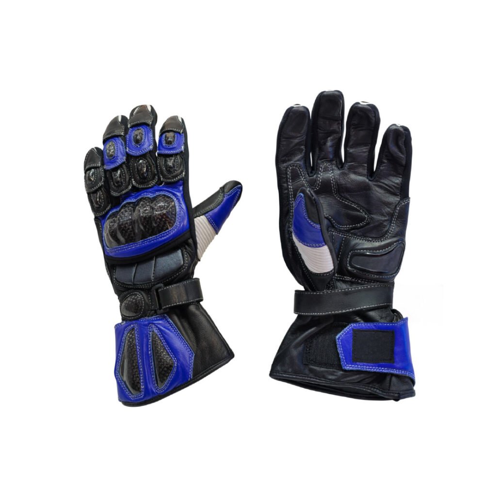 Black & Blue Racing Motorcycle Gloves  | Motorbike Glove | 200.5