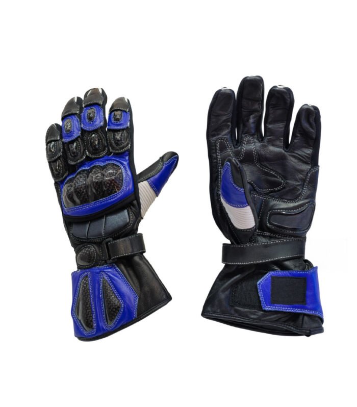 Black & Blue Racing Motorcycle Gloves  | Motorbike Glove | 200.5