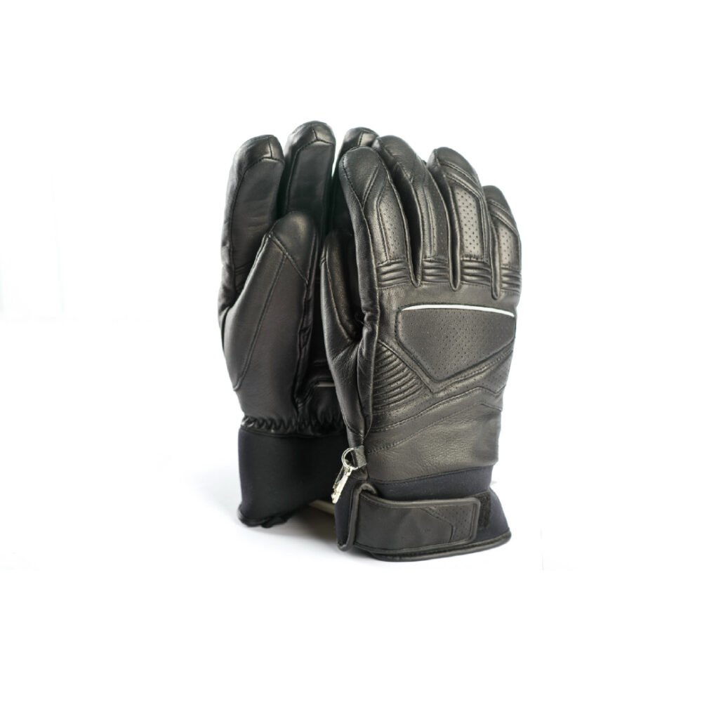 Black Leather Motorcycle Gloves | Motorbike Glove | 200.3
