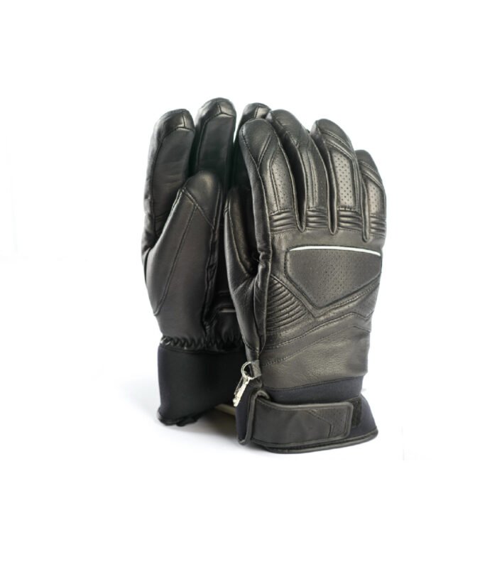 Black Leather Motorcycle Gloves | Motorbike Glove | 200.3