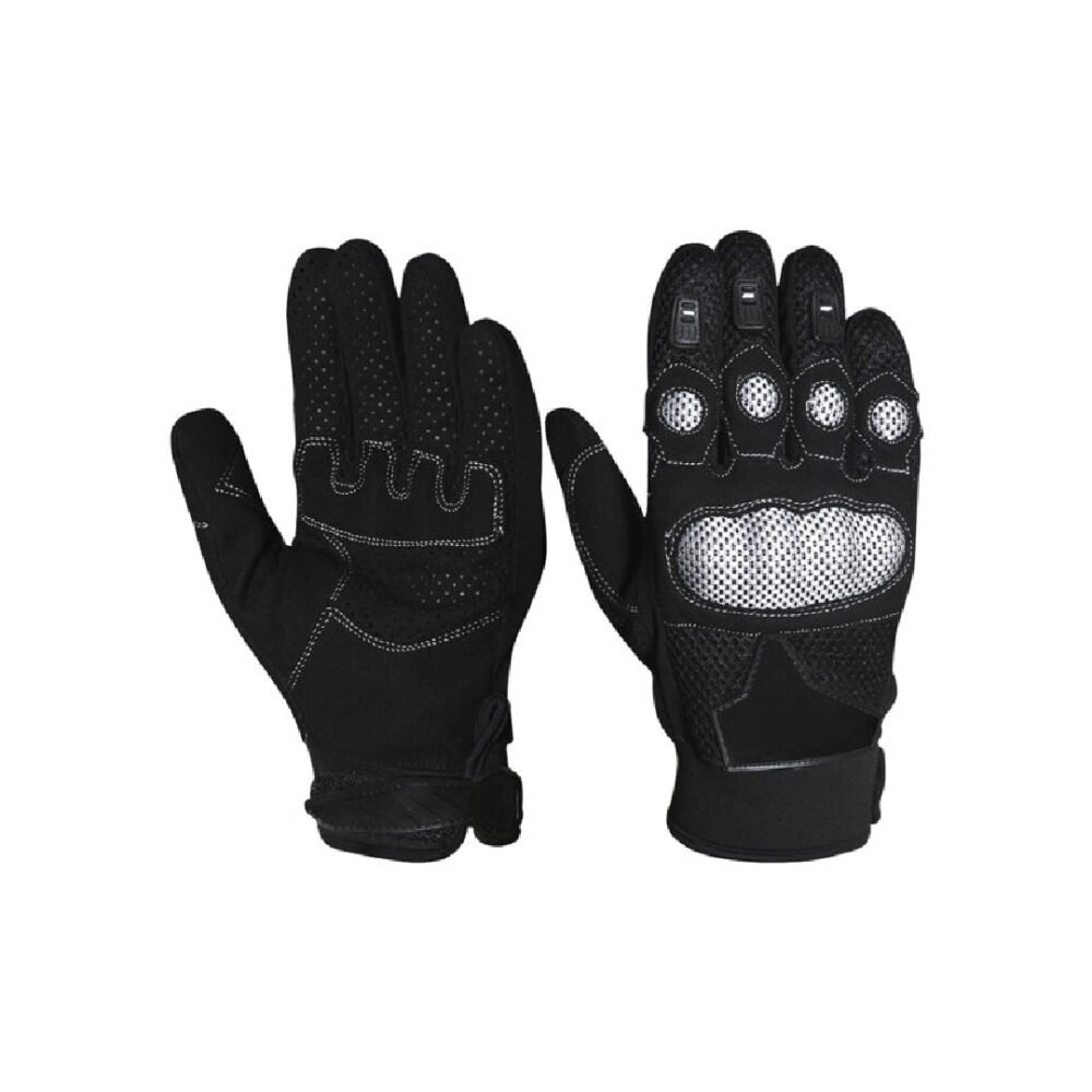Black Mesh Motorcycle Gloves | Motorbike Glove | 200.10