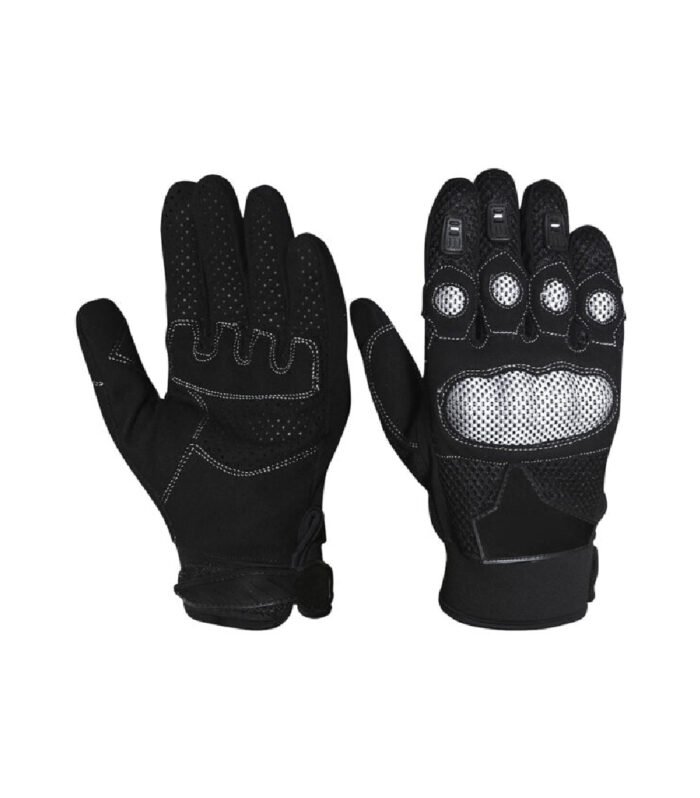 Black Mesh Motorcycle Gloves | Motorbike Glove | 200.10