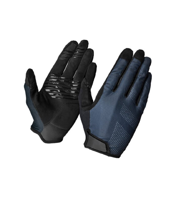 Dark Electric Blue Full-Finger Cycling Gloves | 110.3