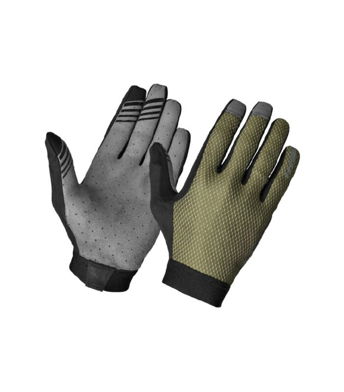 Olive Green Inside Grip Full-Finger Cycling Gloves | 110.5