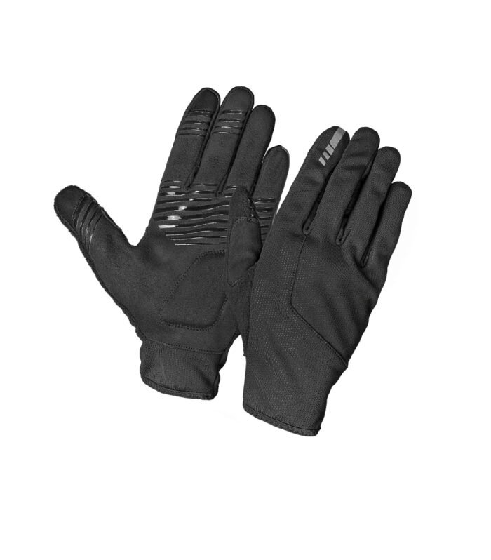 Black Warm Full-Finger Cycling Gloves | 110.4